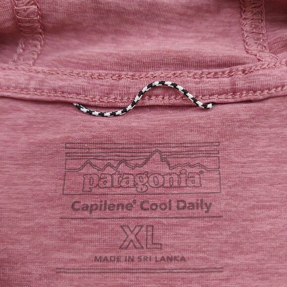 Patagonia Capilene Cool Daily Hoodie Womens XL Pink Soft Stretch Hiking Outdoors - Picture 10 of 12
